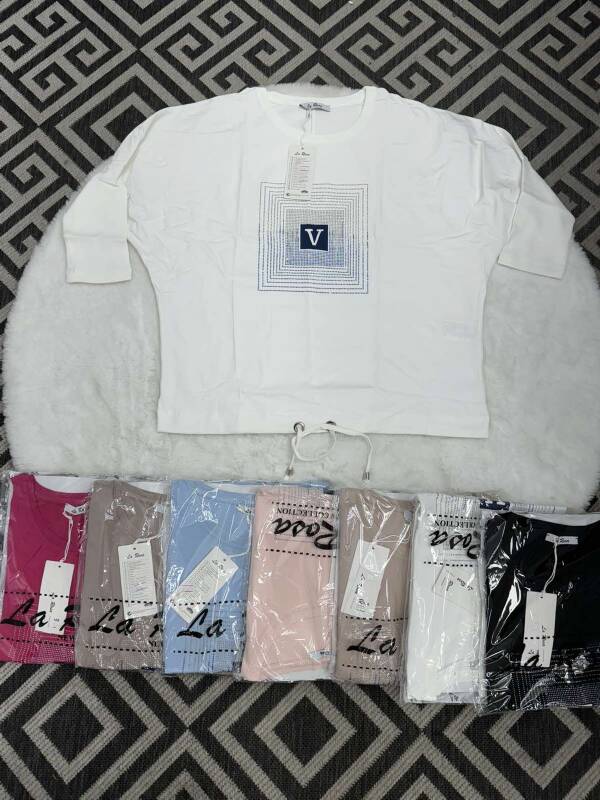 Bluzki damskie Roz Standard, Mix kolor, Paszka 10 szt