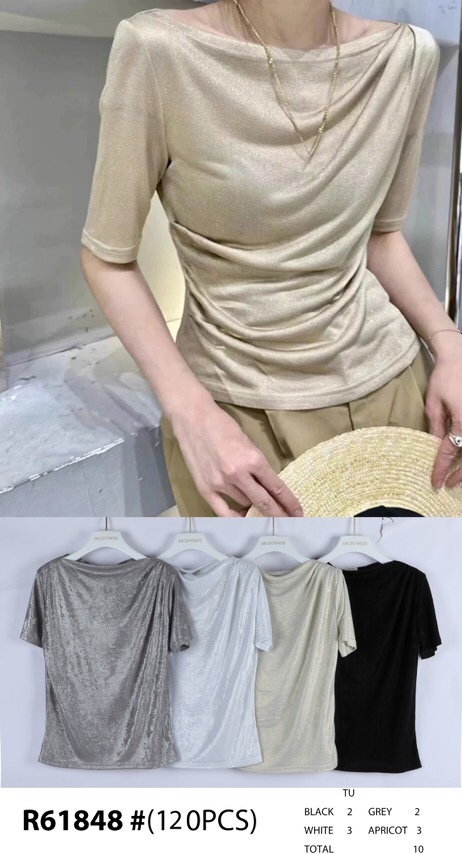 Bluzka damskie (Francja produkt) Roz Standard, Mix kolor, Paszka 10 szt