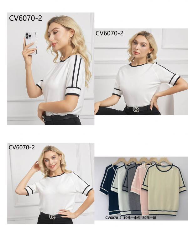 Bluzki damskie Roz Standard, Mix kolor, Paszka 10 szt