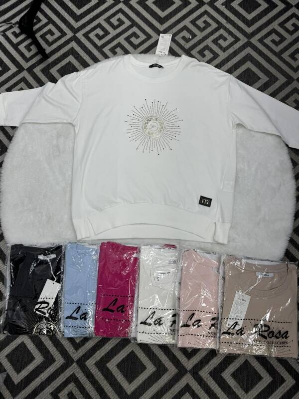 Bluzki damskie Roz Standard, Mix kolor, Paszka 10 szt
