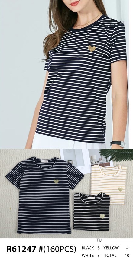Bluzka damskie (Francja produkt) Roz Standard, Mix kolor, Paszka 10 szt