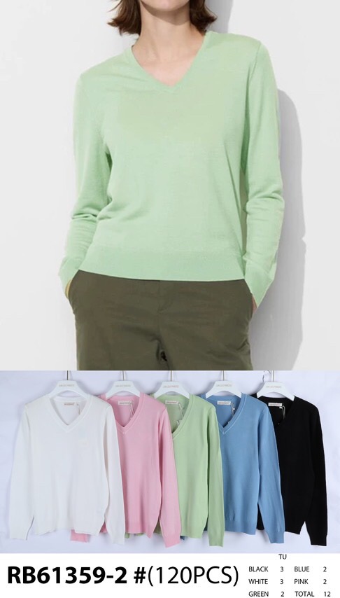 Swetry damskie (Francja produkt) Roz Standard, Mix kolor, Paszka 12 szt