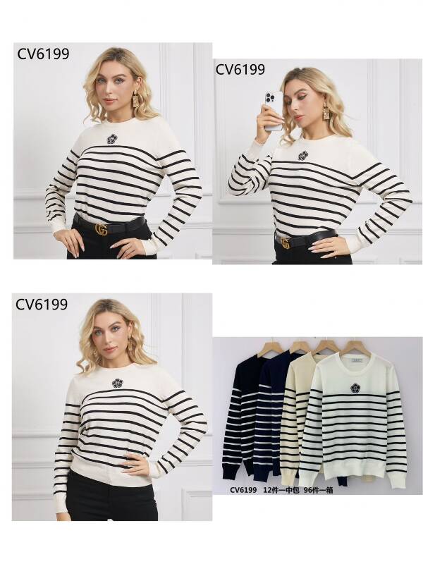 Swetry damskie Roz Standard, Mix kolor, Paszka 12 szt