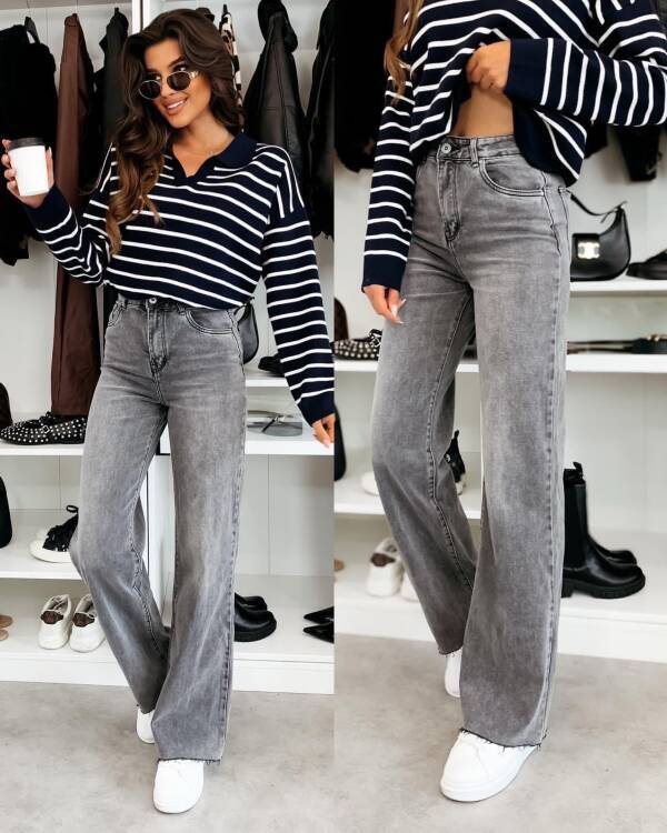 Spodnie damskie jeans Roz XS-XL, 1 Kolor Paczka 10 szt