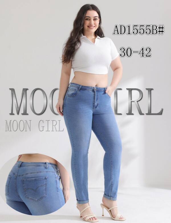 Spodnie damskie jeans Roz 30-42, 1 Kolor Paczka 10 szt