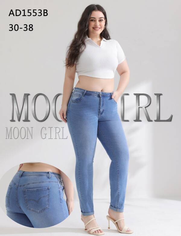 Spodnie damskie jeans Roz 30-38, 1 Kolor Paczka 10 szt