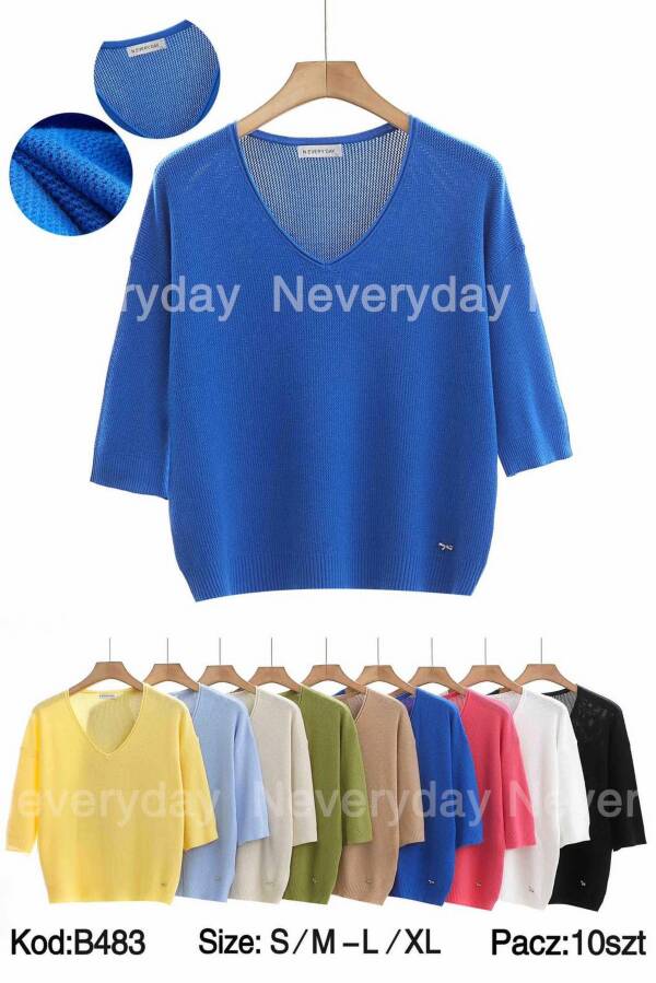 Swetry damskie Roz S/M-L/XL, Mix kolor, Paszka 10 szt