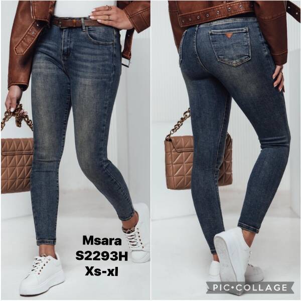 Spodnie damskie jeans Roz XS-XL, 1 Kolor Paczka 10 szt