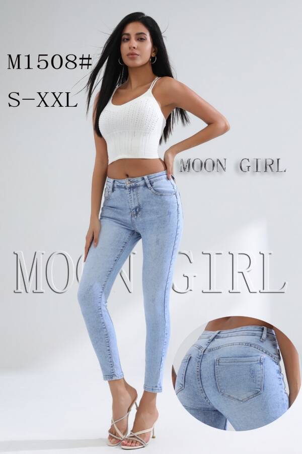 Spodnie damskie jeans Roz S-2XL, 1 Kolor Paczka 10 szt