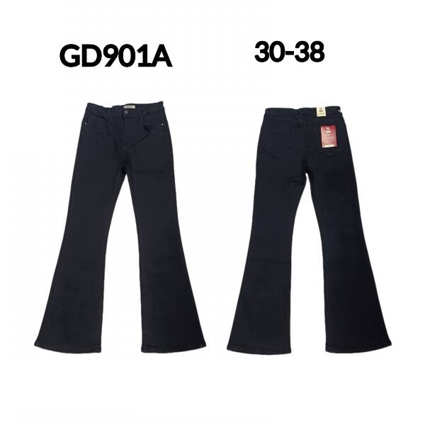 Spodnie damskie jeans Roz 30-38, 1 Kolor Paczka 10 szt