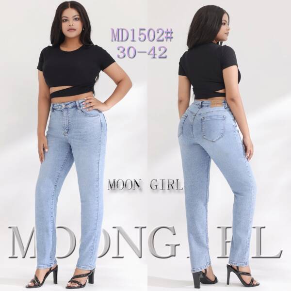 Spodnie damskie jeans Roz 30-42, 1 Kolor Paczka 10 szt