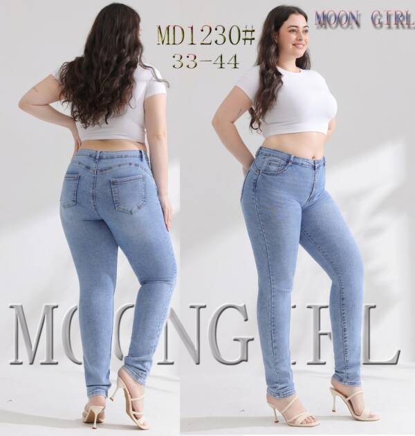 Spodnie damskie jeans Roz 33-44, 1 Kolor Paczka 10 szt