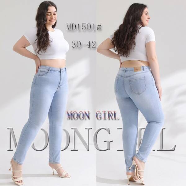 Spodnie damskie jeans Roz 30-42, 1 Kolor Paczka 10 szt