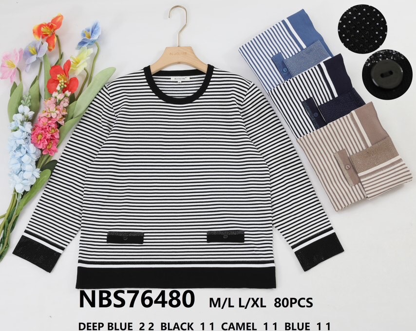 Swetry damskie (Francja produkt) Roz M/L-L/XL, Mix kolor, Paszka 10 szt