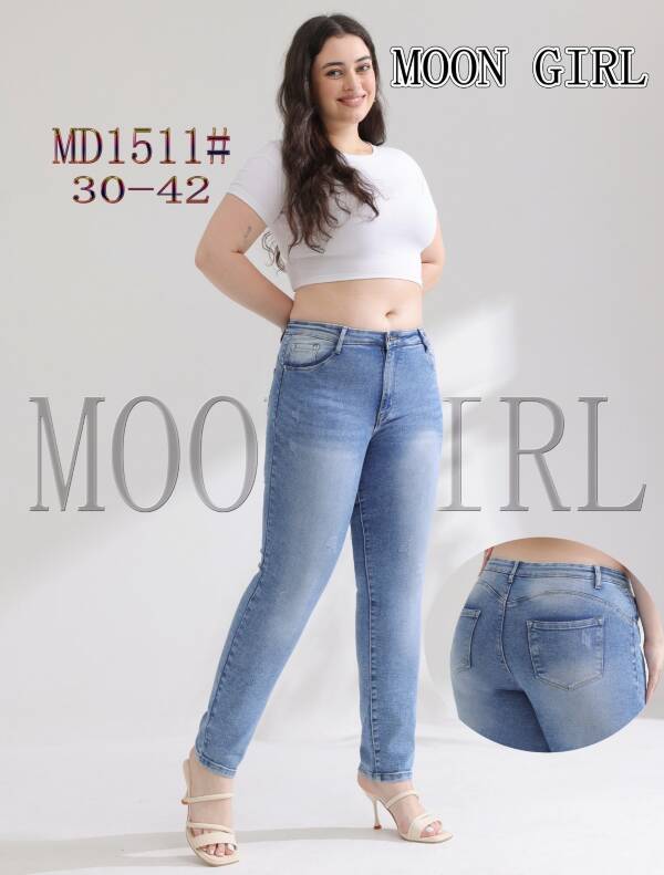 Spodnie damskie jeans Roz 30-42, 1 Kolor Paczka 10 szt