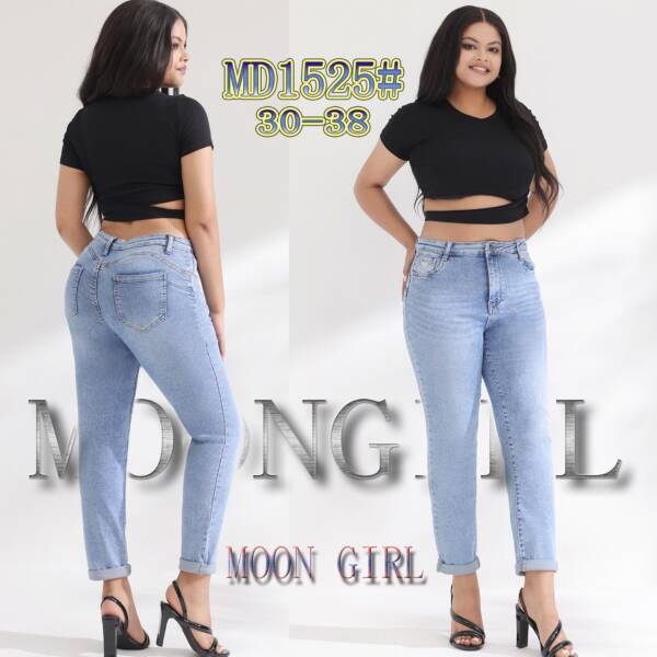Spodnie damskie jeans Roz 30-38, 1 Kolor Paczka 10 szt
