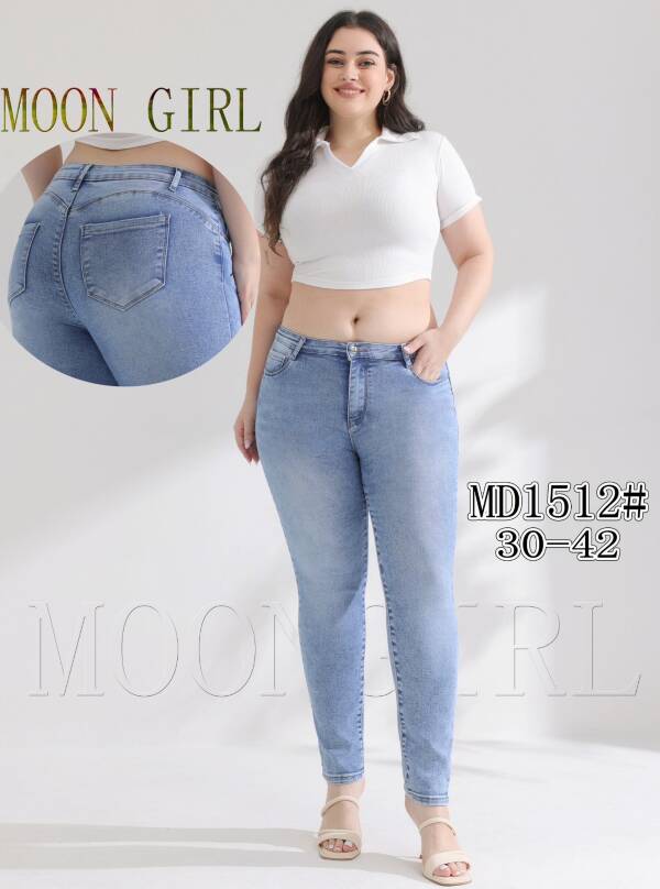Spodnie damskie jeans Roz 30-42, 1 Kolor Paczka 10 szt