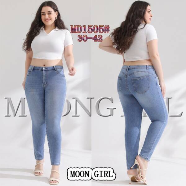 Spodnie damskie jeans Roz 30-42, 1 Kolor Paczka 10 szt