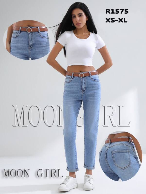 Spodnie damskie jeans Roz XS-XL, 1 Kolor Paczka 10 szt