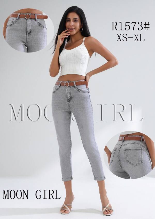 Spodnie damskie jeans Roz XS-XL, 1 Kolor Paczka 10 szt