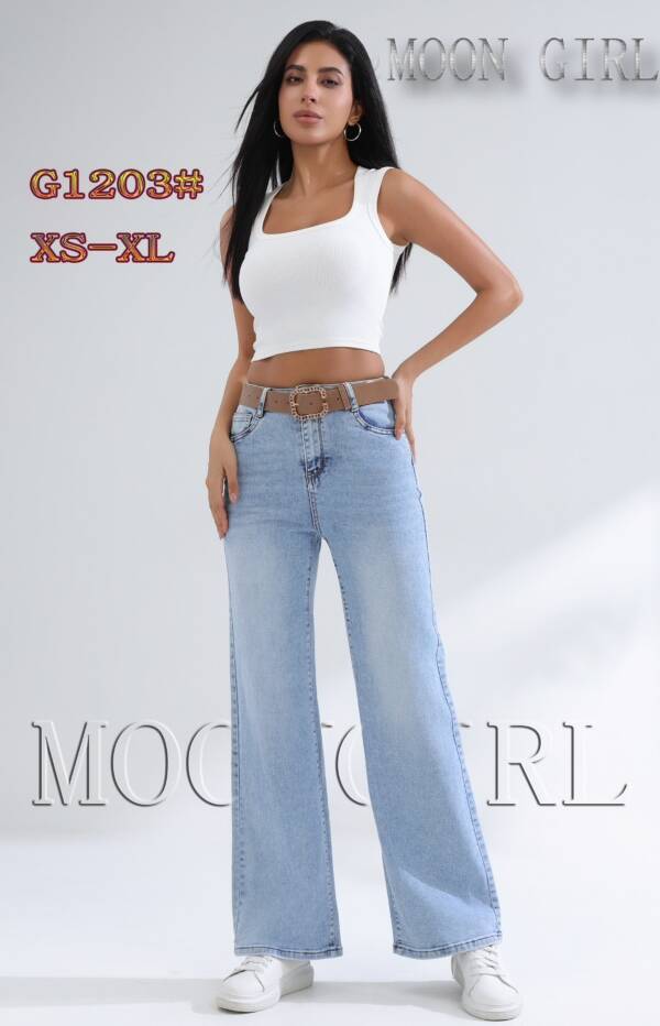 Spodnie damskie jeans Roz XS-XL, 1 Kolor Paczka 10 szt