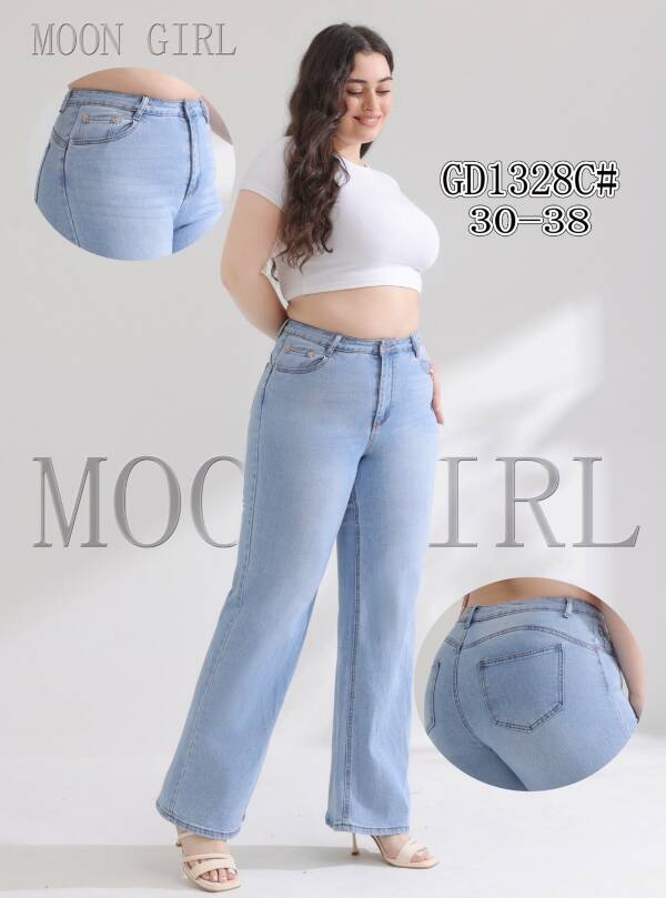 Spodnie damskie jeans Roz 30-38, 1 Kolor Paczka 10 szt