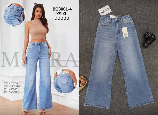 Spodnie damskie jeans Roz XS-XL, 1 kolor, Paszka 10 szt