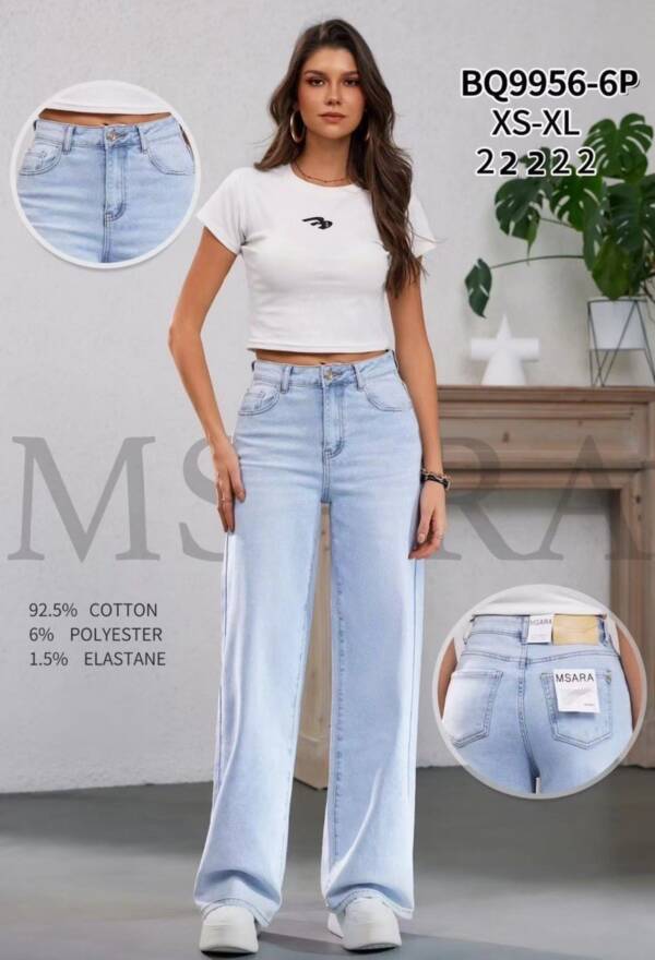 Spodnie damskie jeans Roz XS-XL, 1 Kolor Paczka 10 szt