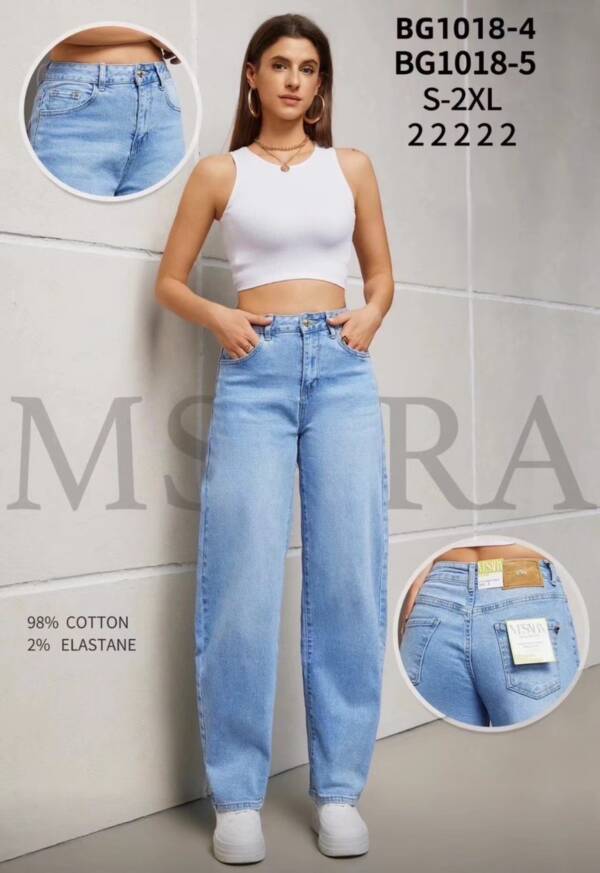 Spodnie damskie jeans Roz S-2XL, 1 Kolor Paczka 10 szt