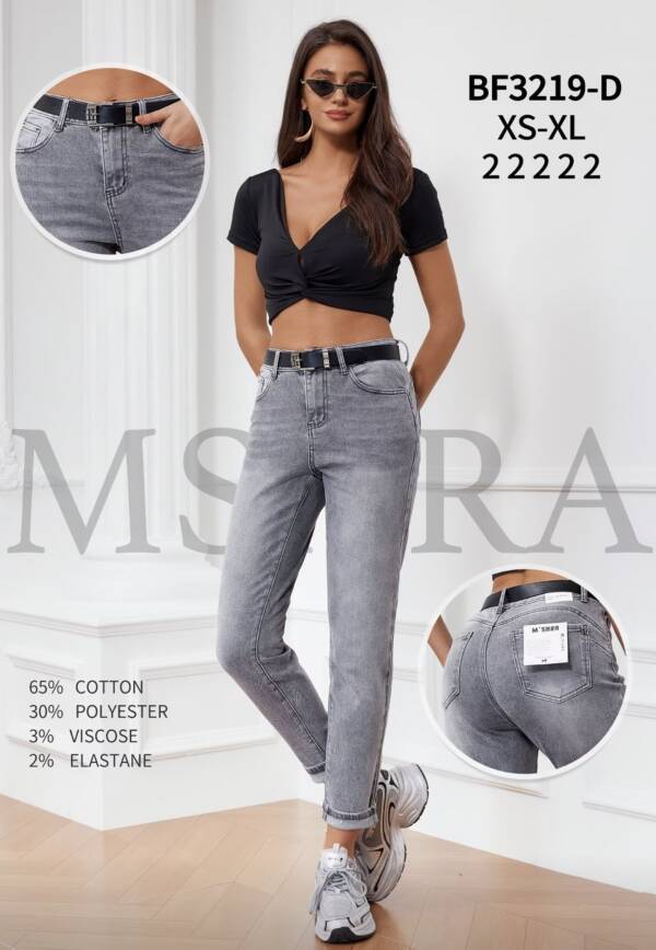 Spodnie damskie jeans Roz XS-XL, 1 kolor, Paszka 10 szt