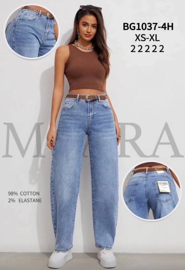 Spodnie damskie jeans Roz XS-XL, 1 Kolor Paczka 10 szt