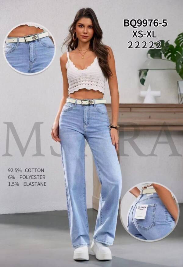 Spodnie damskie jeans Roz XS-XL, 1 Kolor Paczka 10 szt