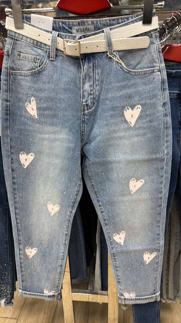 Spodnie damskie jeans Roz XS-XL, 1 Kolor Paczka 10 szt