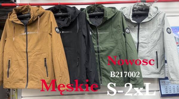 Kurtka męska cienka Roz S-2XL, 1 Kolor Paczka 10 szt