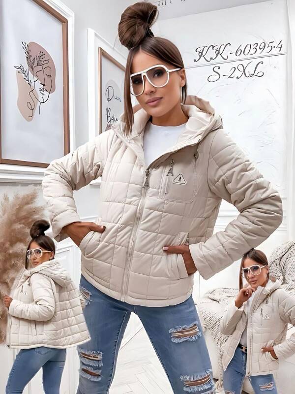  Kurtka damskie  cienka Roz S-2XL, 1 Kolor Paczka 5 szt 