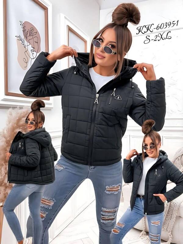  Kurtka damskie  cienka Roz S-2XL, 1 Kolor Paczka 5 szt 