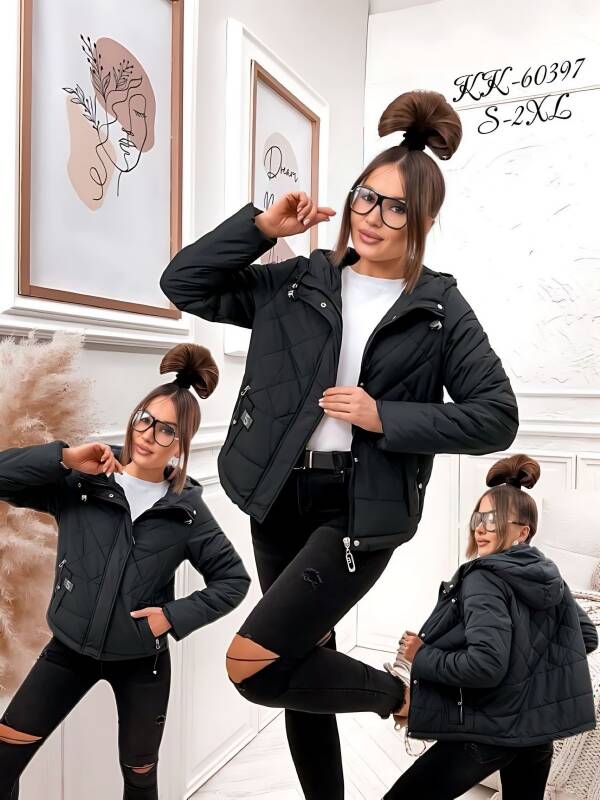  Kurtka damskie cienka Roz S-2XL, 1 Kolor Paczka 5 szt 