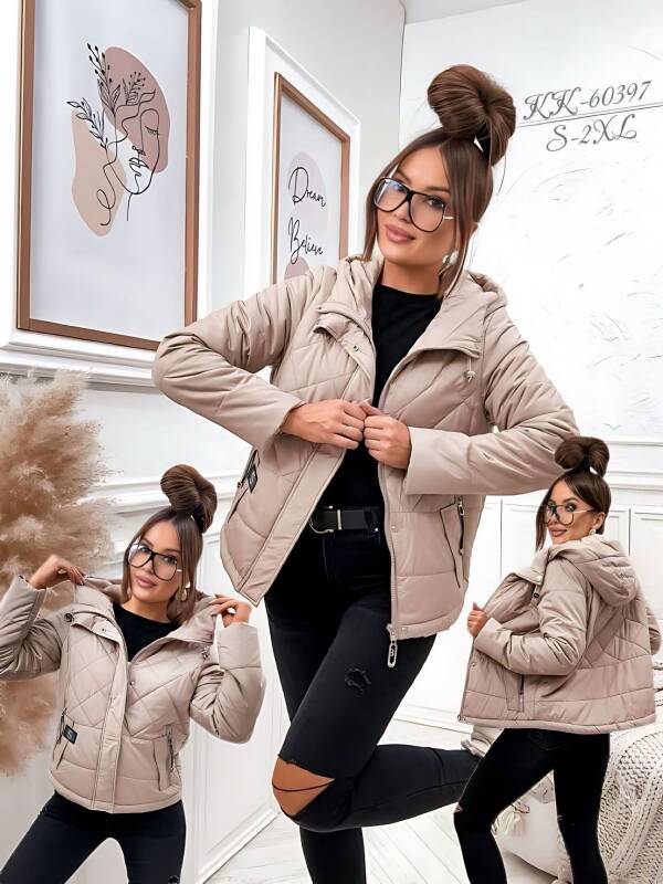  Kurtka damskie cienka Roz S-2XL, 1 Kolor Paczka 5 szt 