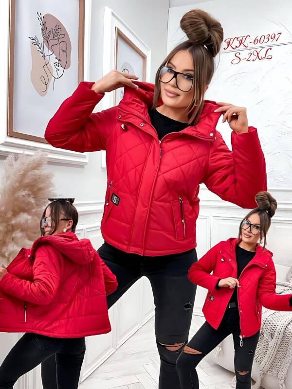  Kurtka damskie cienka Roz S-2XL, 1 Kolor Paczka 5 szt 