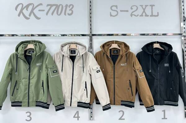  Kurtka męska cienka Roz S-2XL, 1 Kolor Paczka 10 szt 
