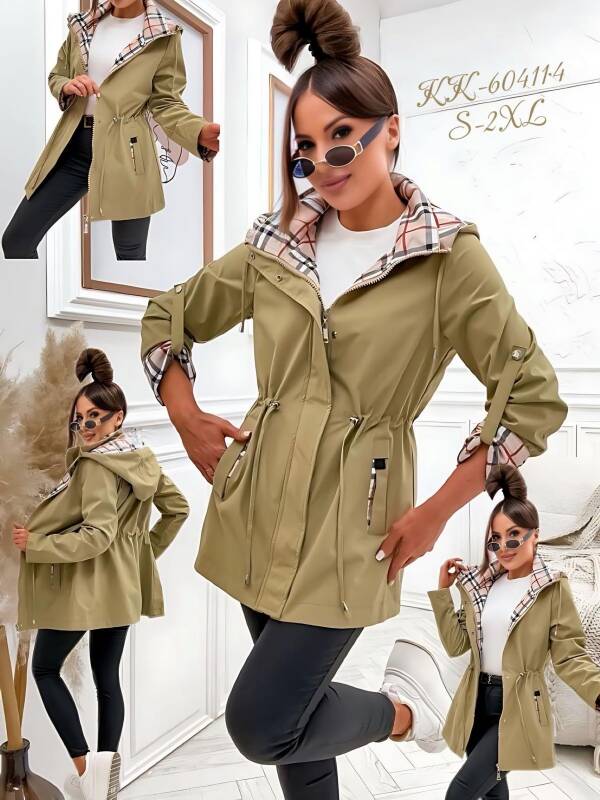  Kurtka damskie cienka Roz S-2XL, 1 Kolor Paczka 5 szt 