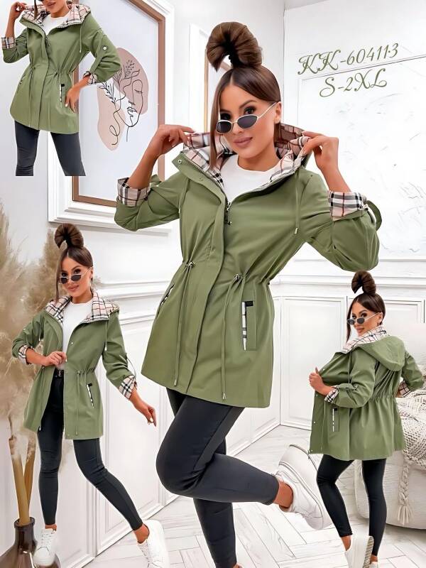  Kurtka damskie cienka Roz S-2XL, 1 Kolor Paczka 5 szt 