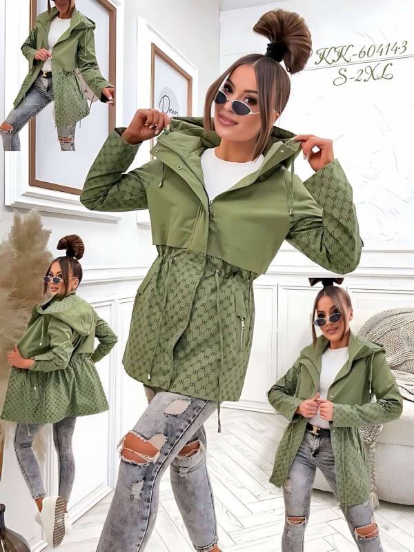  Kurtka damskie cienka Roz S-2XL, 1 Kolor Paczka 5 szt 