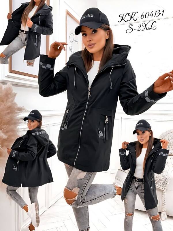  Kurtka damskie cienka Roz S-2XL, 1 Kolor Paczka 5 szt 