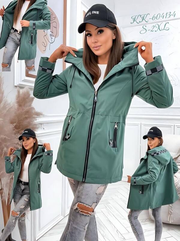  Kurtka damskie cienka Roz S-2XL, 1 Kolor Paczka 5 szt 