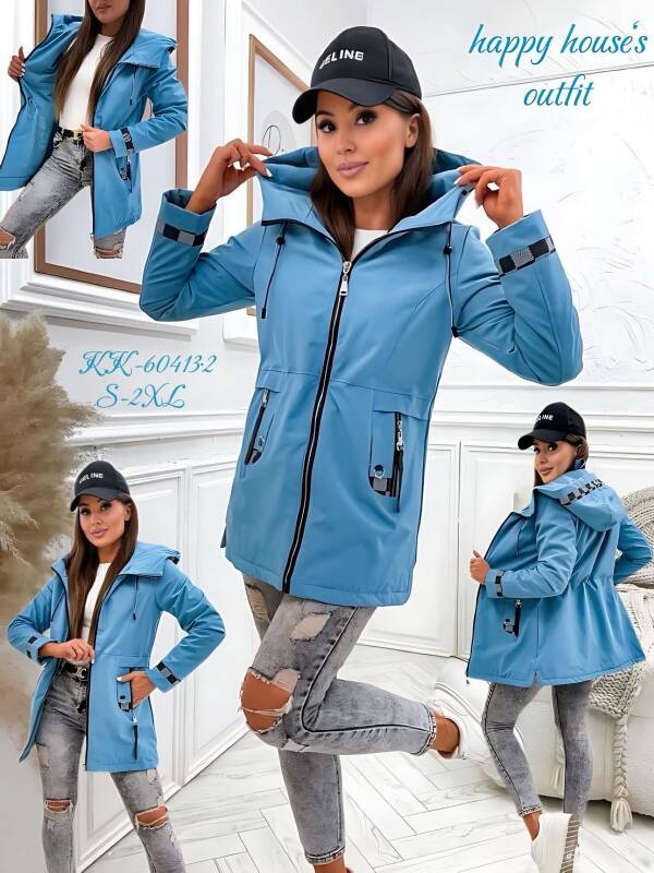  Kurtka damskie cienka Roz S-2XL, 1 Kolor Paczka 5 szt 