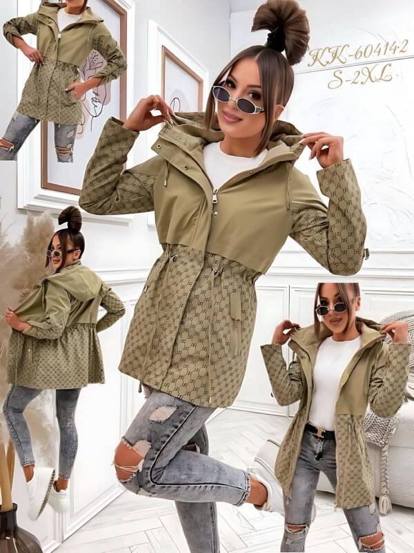  Kurtka damskie cienka Roz S-2XL, 1 Kolor Paczka 5 szt 