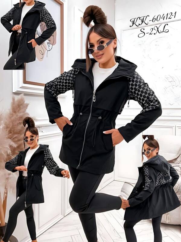  Kurtka damskie cienka Roz S-2XL, 1 Kolor Paczka 5 szt 