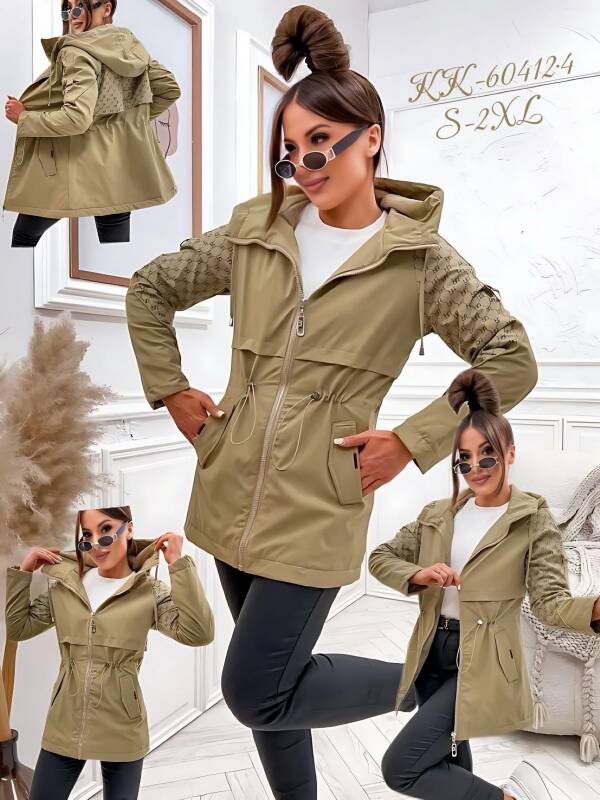  Kurtka damskie cienka Roz S-2XL, 1 Kolor Paczka 5 szt 