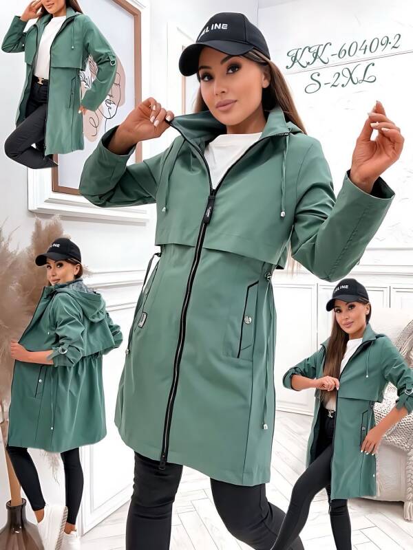  Kurtka damskie cienka Roz S-2XL, 1 Kolor Paczka 5 szt 